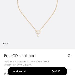 DIOR NECKLACE. GOLD AND PEARL.